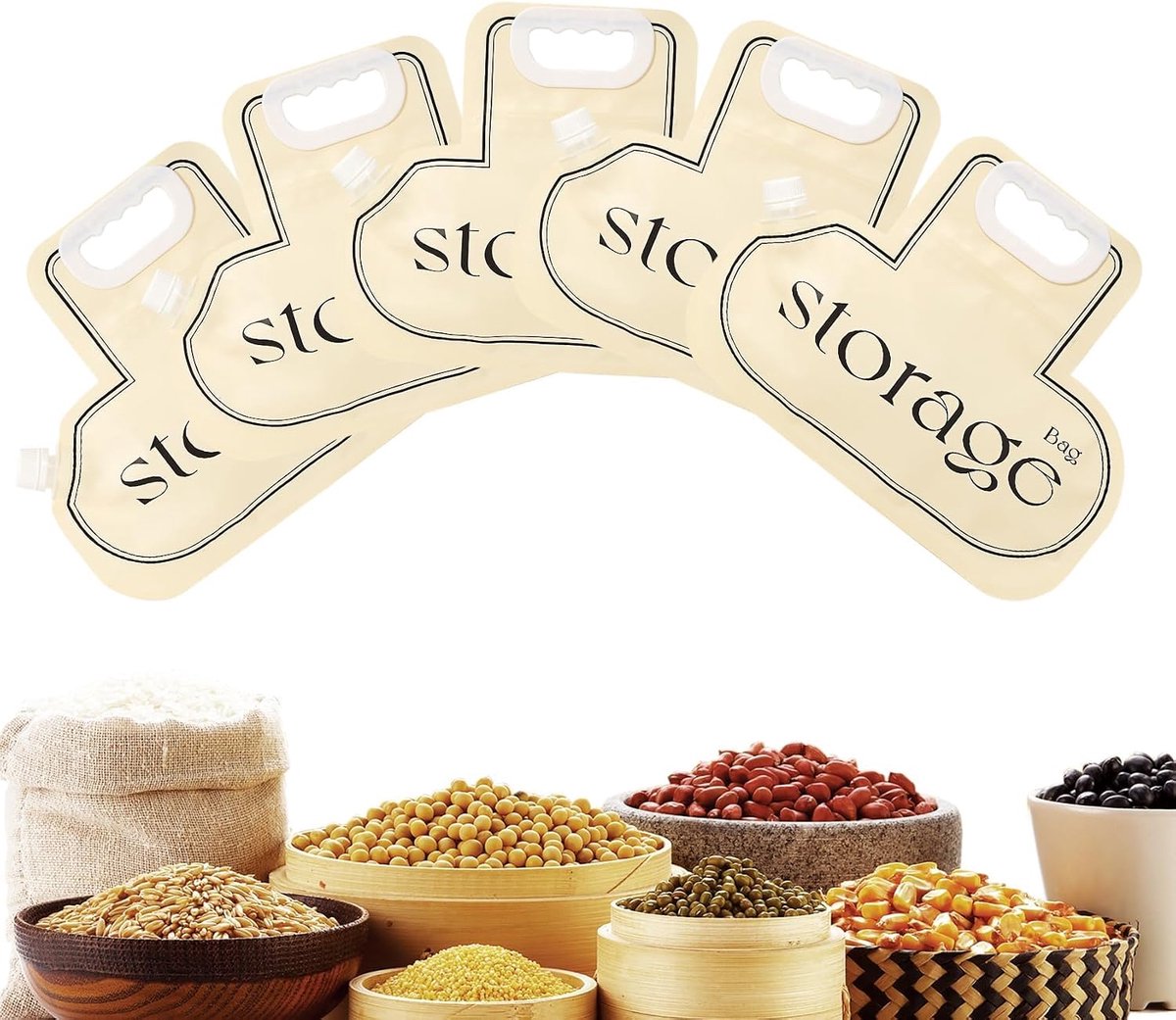 Grain opbergtas - vochtbestendig - multifunctioneel - ideaal voor opslag - SnelShoppen