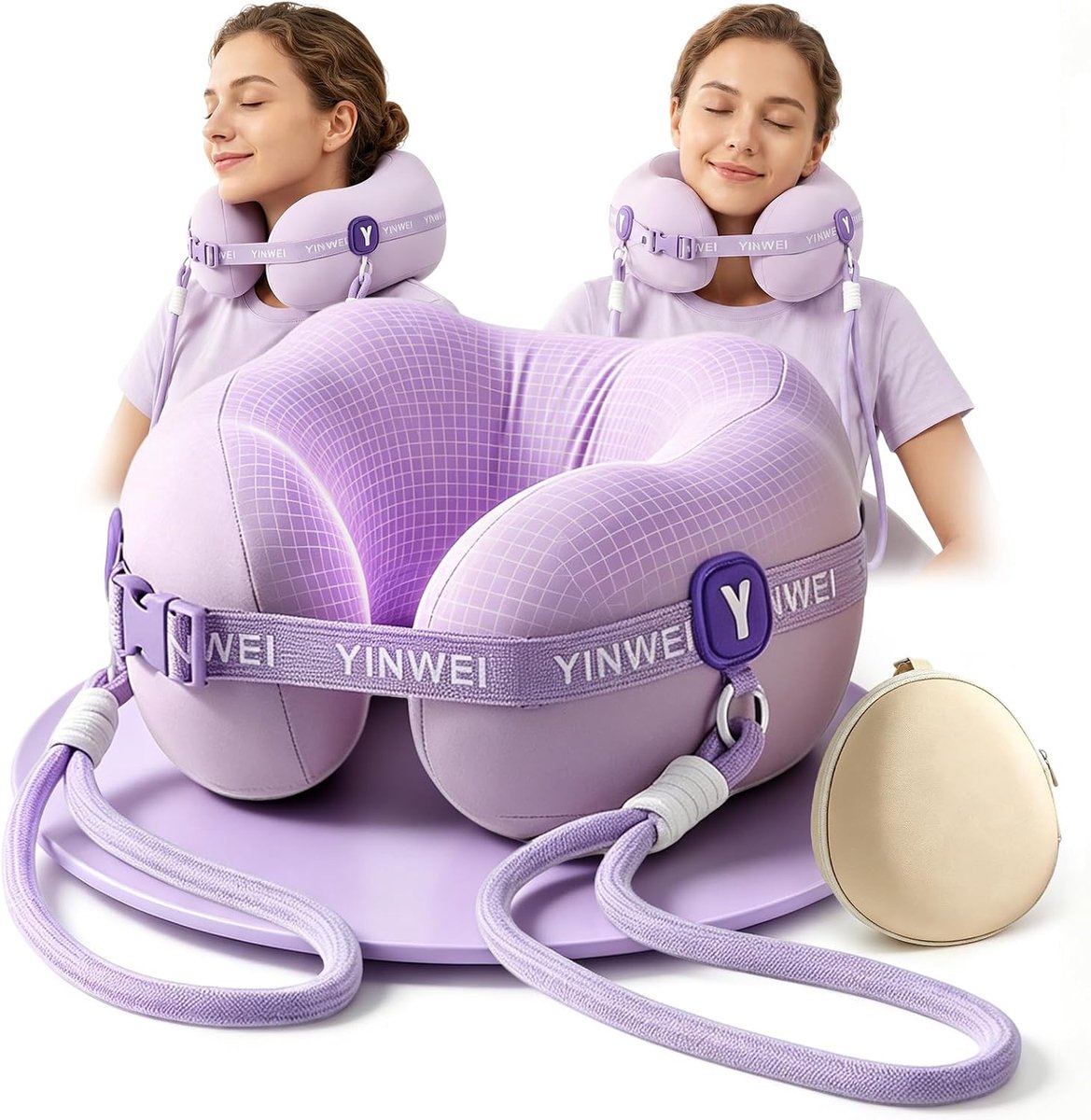 Reiskussen U-vormig - met geheugenschuim - ergonomisch - verkoelend comfort voor reizen - ShopVlot
