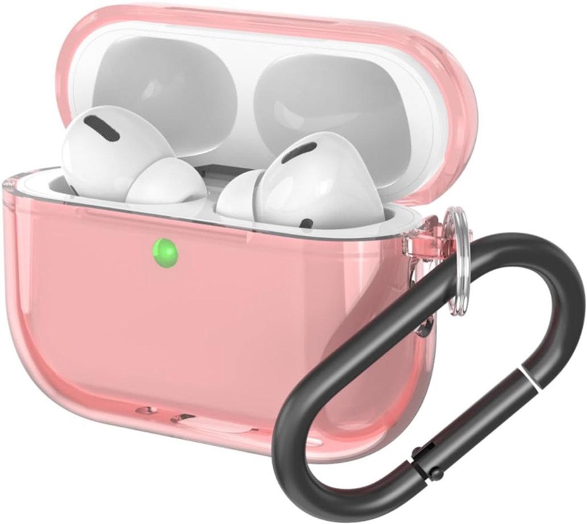 TPU hoes voor AirPods Pro 3 - transparant roze - schokbestendig - perfect passend - ShopVlot