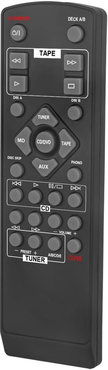 Afstandsbediening voor Yamaha Versterker RAX9 V499920 AX396 AX496 AX596 - Hoge kwaliteit - Gebruiksvriendelijk - ShopVlot
