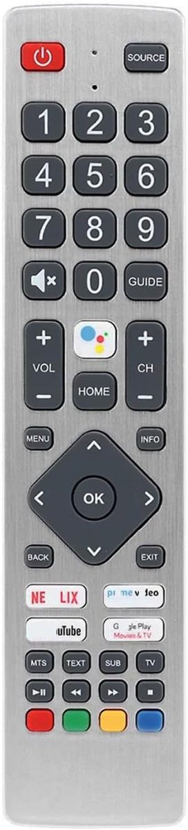 Vervangende IR afstandsbediening voor Sharp Aquos TV - Geschikt voor diverse modellen - Eenvoudig in gebruik - ShopVlot