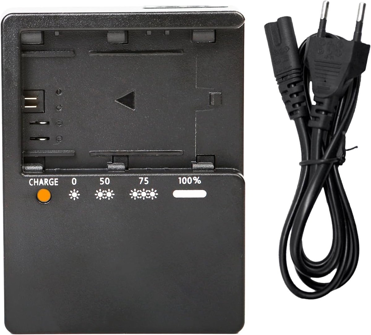 Batterijlader LC-E6 - Geschikt voor LP-E6 accu - Meervoudige bescherming - Ideaal voor Canon EOS R5 R6 90D 80D 70D - ShopVlot