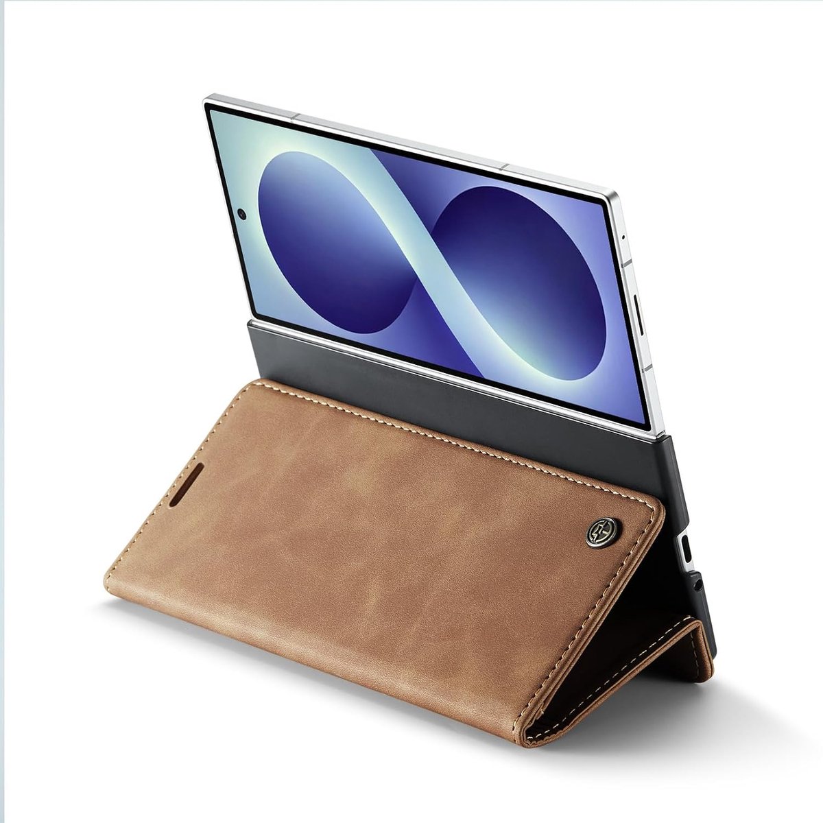Beschermhoes voor Samsung Galaxy Z Fold 8 Ultra - hoogwaardig PU-leer - schokbestendig - met standfunctie - ShopVlot