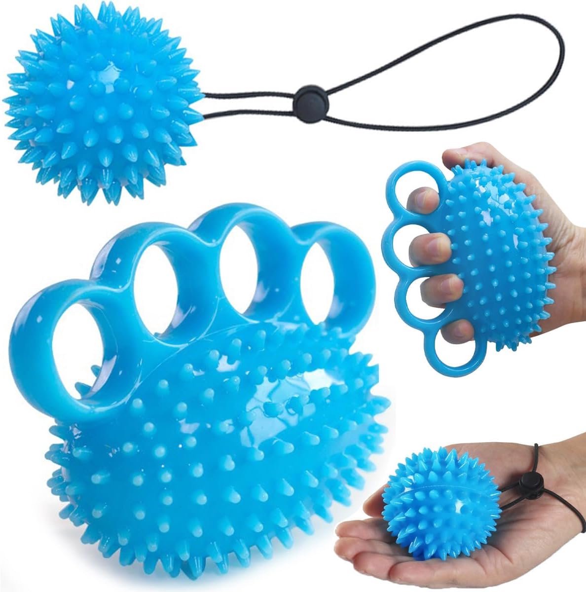 Hand Grip Enhancer - Stressbal voor Handtraining - Versterkt Grip en Flexibiliteit - Ideaal voor Revalidatie - ShopVlot
