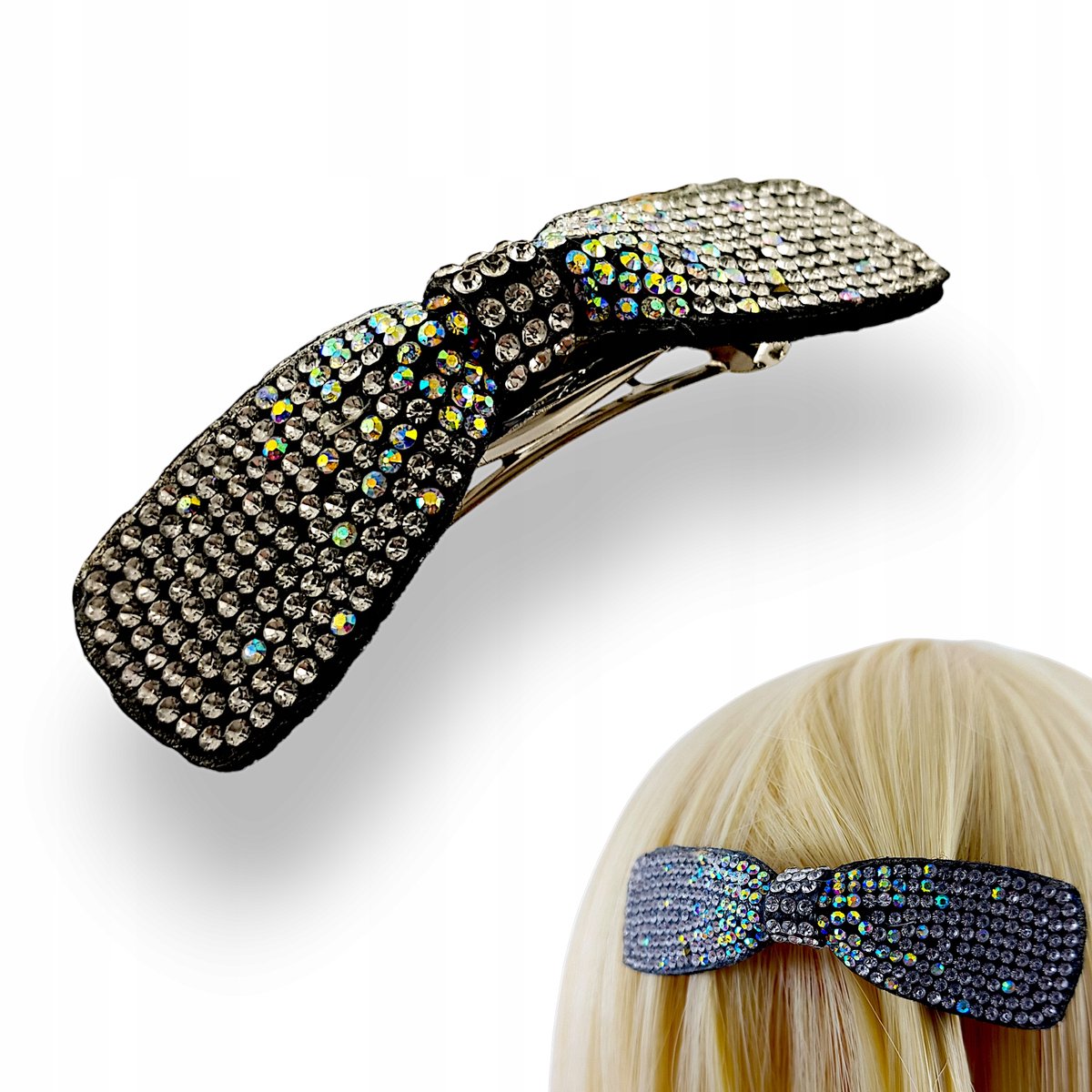 Automatische Haarclip met Zirkoon - Stijlvolle Haaraccessoire