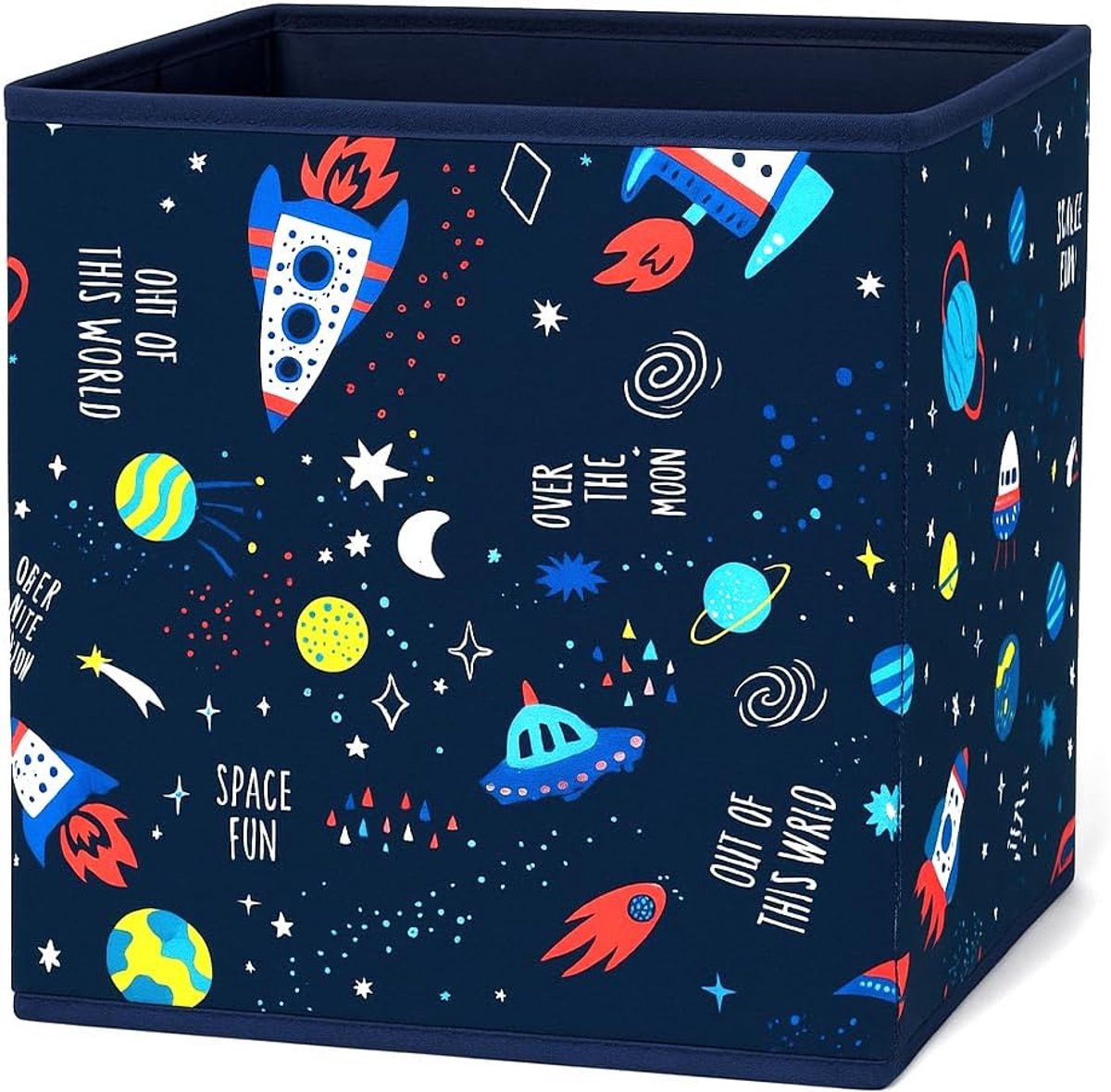 Opbergdoos 30 x 30 x 30 cm - Vouwbaar stof - Open ontwerp - Ideaal voor speelgoed en kleding - ShopVlot