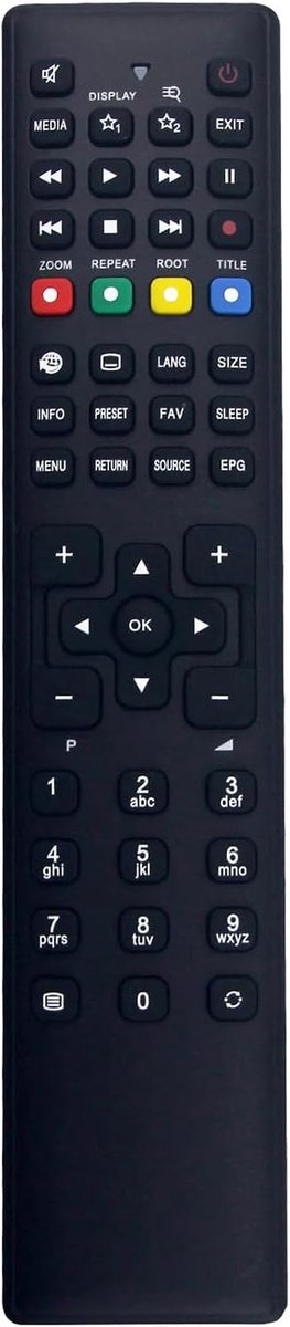 Afstandsbediening RC1208 - Vervangend model - Geschikt voor Medion TV - Eenvoudig in gebruik - ShopVlot