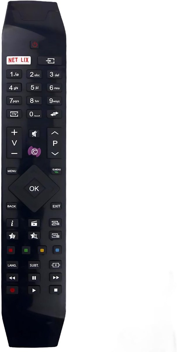 Afstandsbediening RC49141 - Vervangend model - Geschikt voor Hitachi Smart TV - Eenvoudig in gebruik - ShopVlot