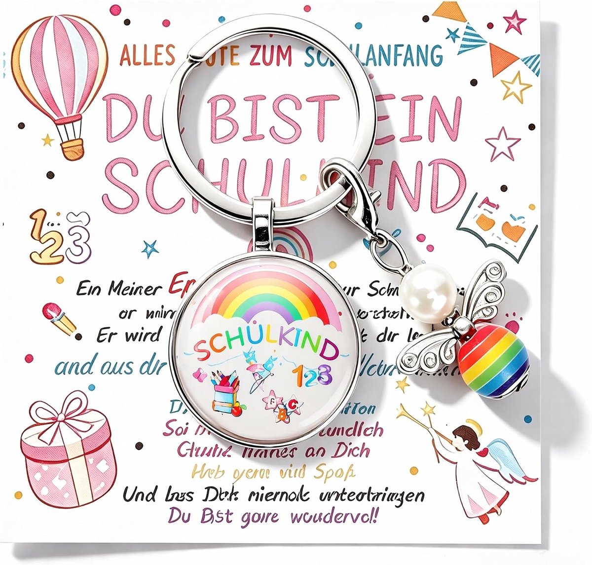 Einschulung Geschenk Set voor Meisjes en Jongens 2026 - Schultüte - Gelukbrenger - Voor een feestelijke schoolstart - ShopVlot
