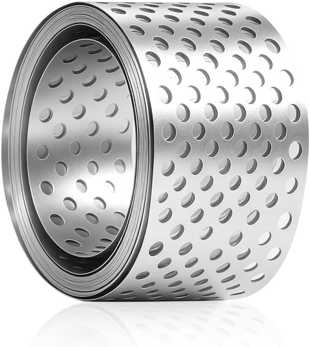 Aluminium dakrooster 8 cm x 7 m - geperforeerde plaat - optimale luchtcirculatie - voorkomt vogels en insecten - ShopVlot