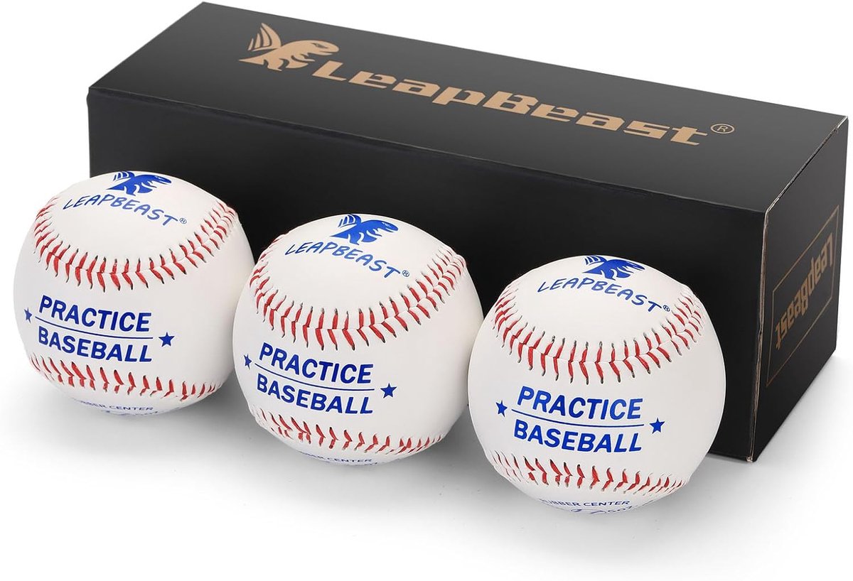 Baseball ball 9 inch - hard en zacht - handgemaakt - ideaal voor training - ShopVlot