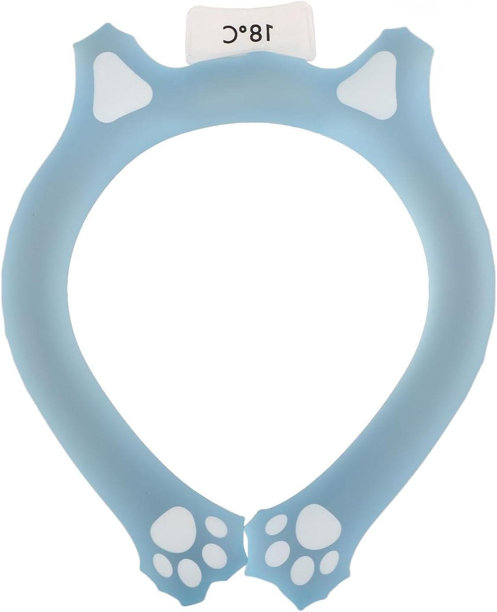 Verkoelende Nekring - Koelband Hitte - Buitenactiviteiten Zomer - Directe Koeltechnologie - 25 x 18 x 3 cm - Blauw