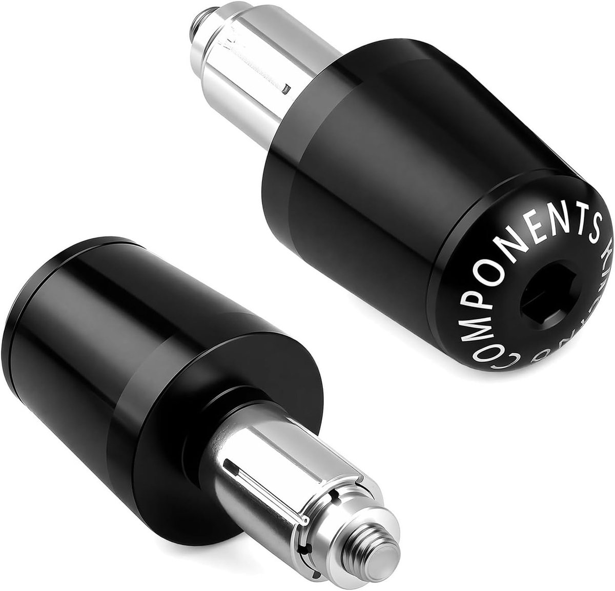 Motorhandlebar eindstukken 22mm - CNC aluminium - Geschikt voor 17-22mm holle buis - Verhoogt rijcomfort - ShopVlot