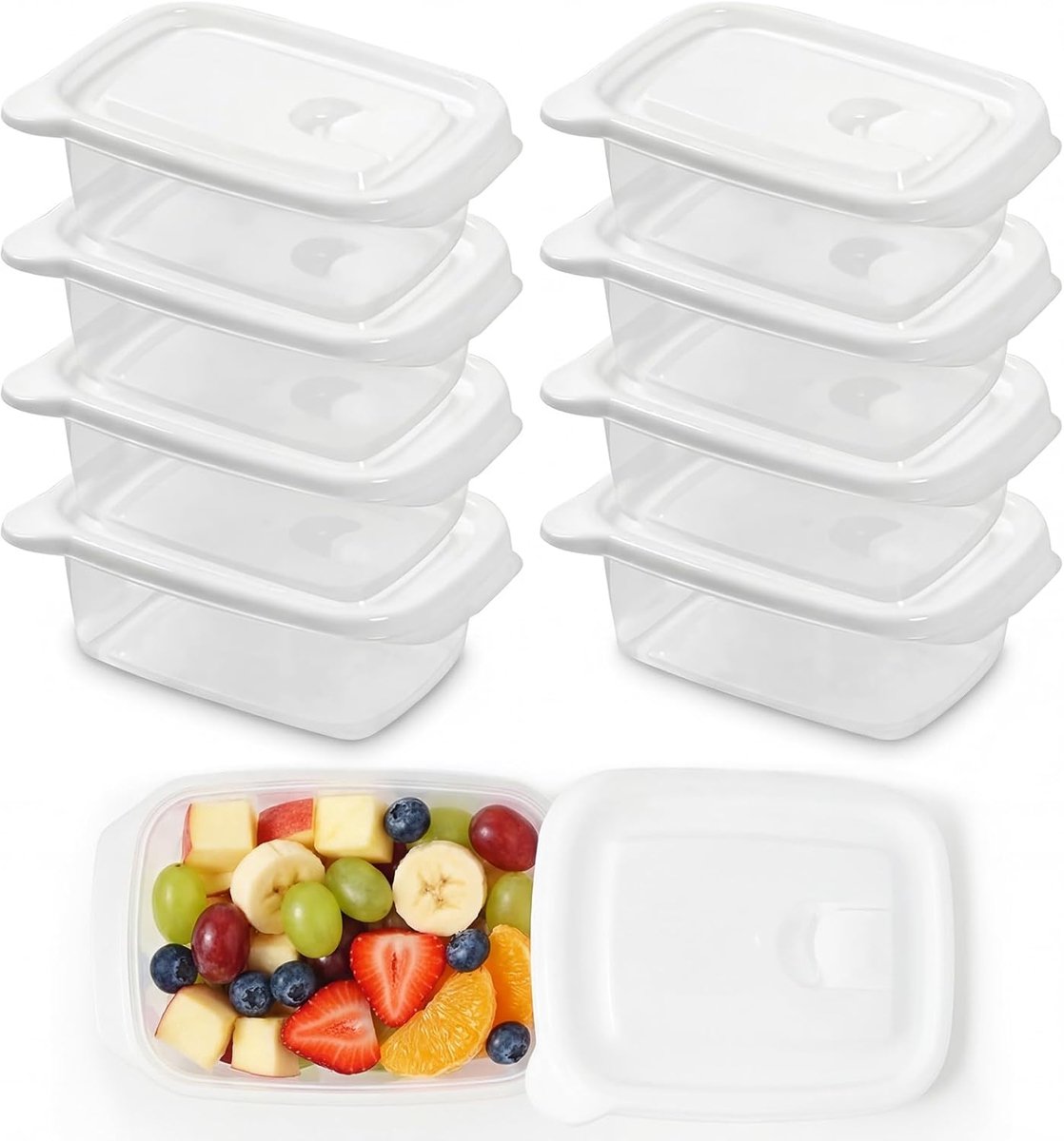 Afdichtbare Bewaardozen 400ml - Kleine Vriezerdozen Set - BPA-vrij - Ideaal voor versheid - ShopVlot