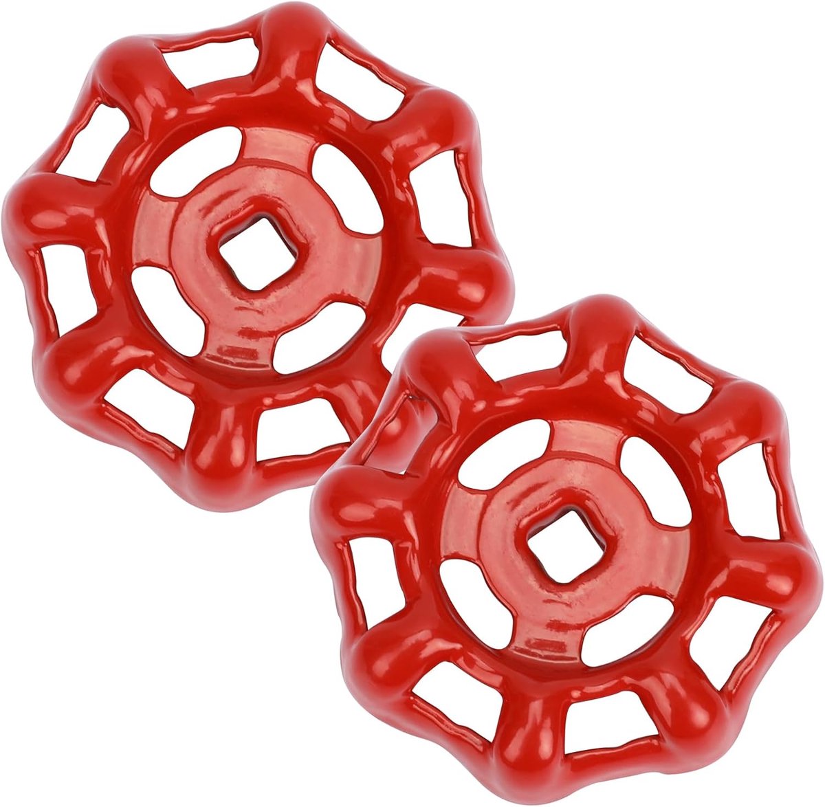 Kraanafsluiter 6 x 6 mm - Metalen handwiel - Twee stuks - Eenvoudige vervanging - SnelShoppen