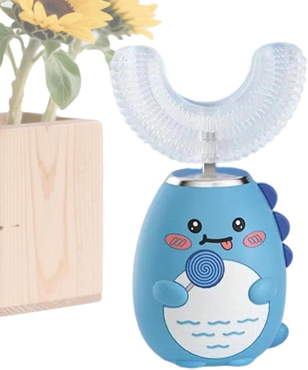 Elektrische U Tandenborstel - Automatische Mondborstel - Kindermondhygiëne - 360 Graden Reiniging - 10 cm - Blauw