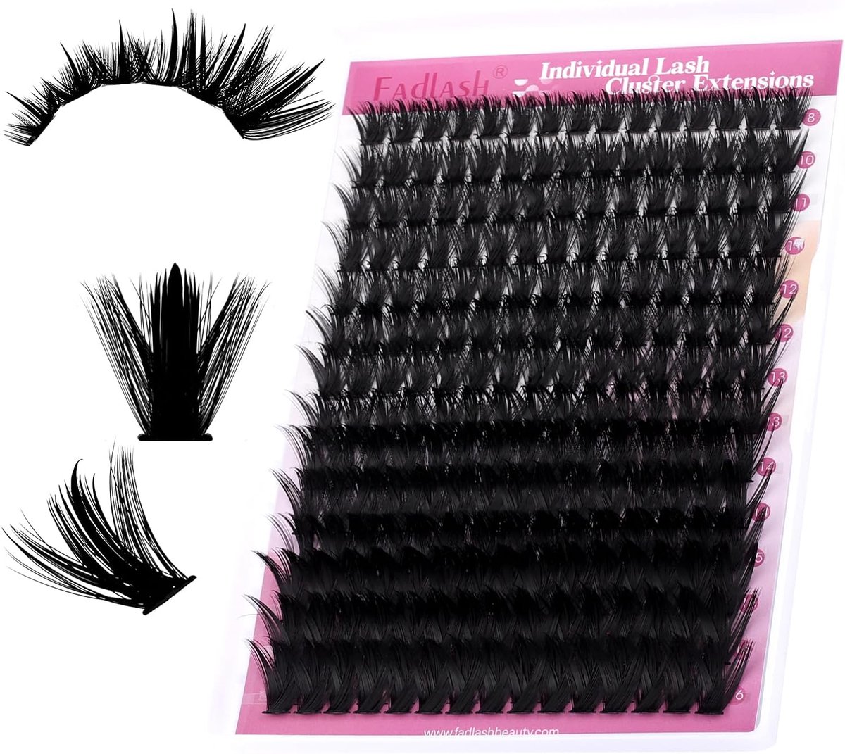 Wimperclusters 100D - 8-16mm Soft Manga Effect - Natuurlijke Volheid - Voor een Spectaculaire Look - SnelShoppen