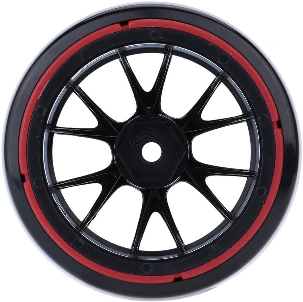 Set van 4 harde banden voor Traxxas, Tamiya, HSP, HPI en Kyosho, voor op de weg