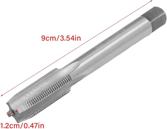 reparatieset bougiedraad reparatiegereedschap M10X1.0 + kraan M12X1.0 auto-accessoires hardware kit — afbeelding 2