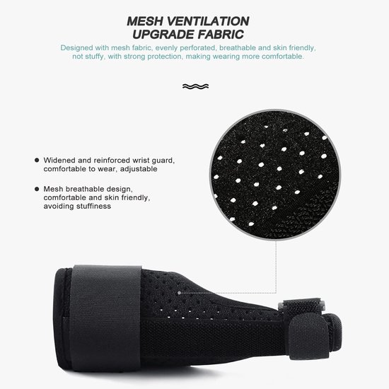 2 stukken Universele Duimbandage voor Rechts en Links, Ademende Duimrail Zonder Zweet en Geurtjes, Duimorthese voor Vingers, Artritis, Tendinitis, Stabiele, Ademende Duimbandage — afbeelding 3