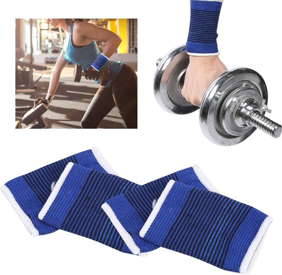 2 Paar Polsbandjes, Comfortabele, Duurzame En Ademende Polsbandjes Geschikt Voor Tennis, Sportschool, Sport, Tendinitis — afbeelding 2