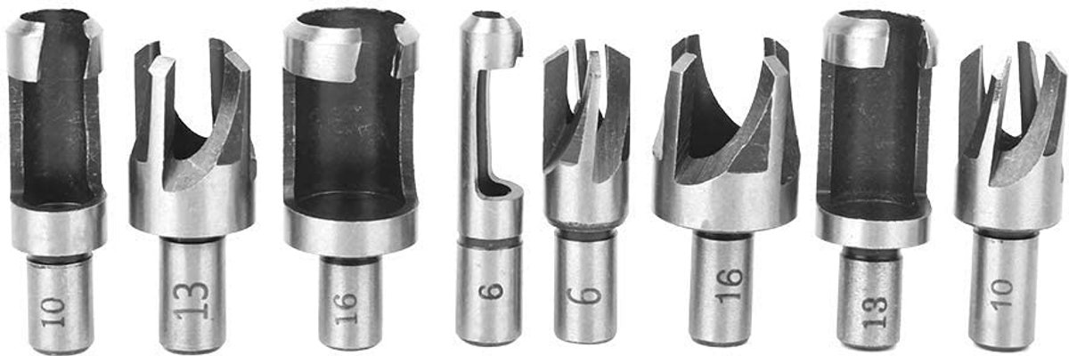 8st Hout Plug Conische Frees Claw Boor Plug Frezen voor Hout Afkanting Hout Frees Bank Boor en Boormachine