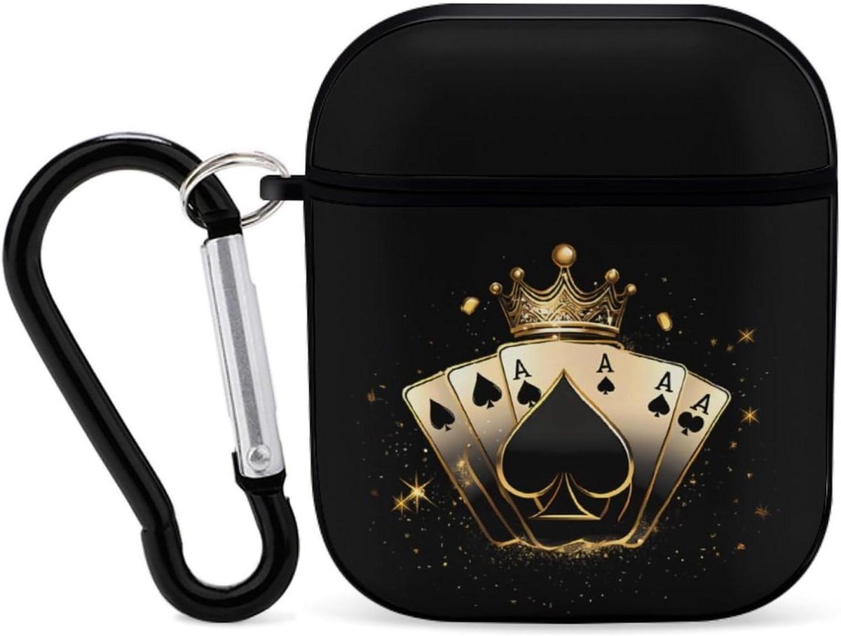 Oordopjes Case - Hoesje Oortelefoon - Bescherming Oortelefoons - Harde PC Constructie - Voor Earphones 1 & 2 - Zwart