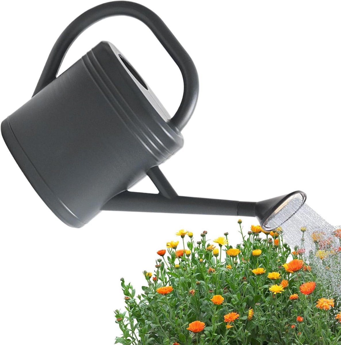 Gieter Lange Tuit - Plantengieter Waterfles - Planten Verzorgen - Minder Opspattend Water - 3 Liter - Grijs