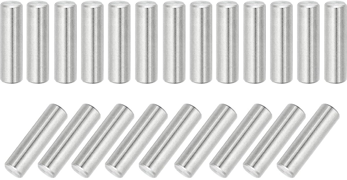 22 stuks 304 roestvrij staal cilinderstift 8mm diameter, 28mm lengte plugstiften metalen schapbouten voor kledingkast commode kast boekenkast industrie huishouden meubels rekken