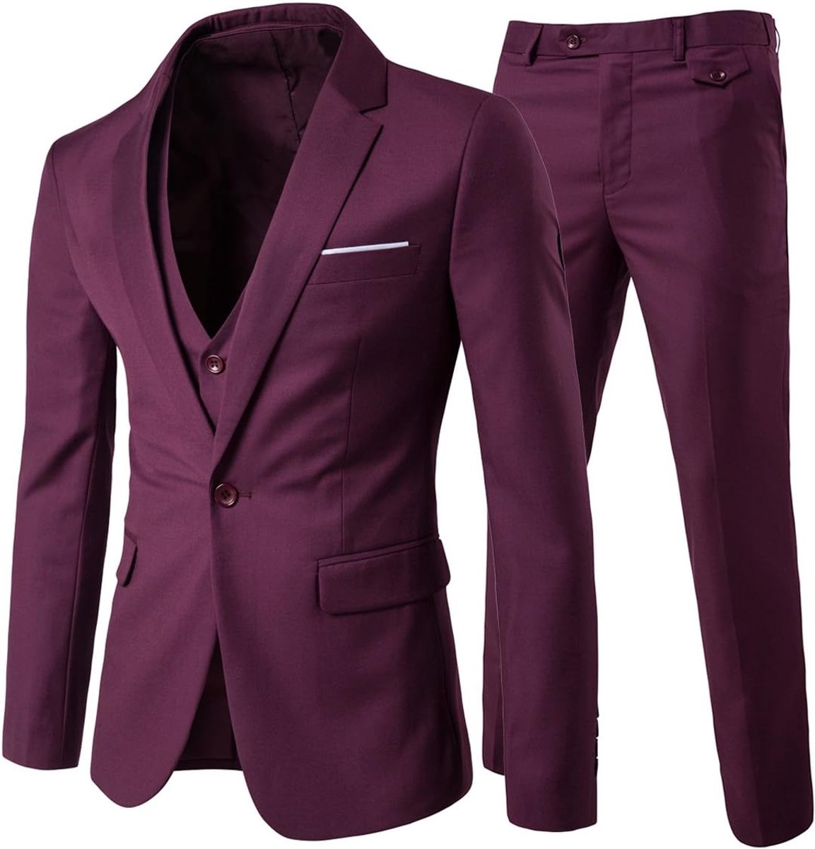 Slimfit, 3-delig pak, herenpak, colbert, voor bruiloft, business