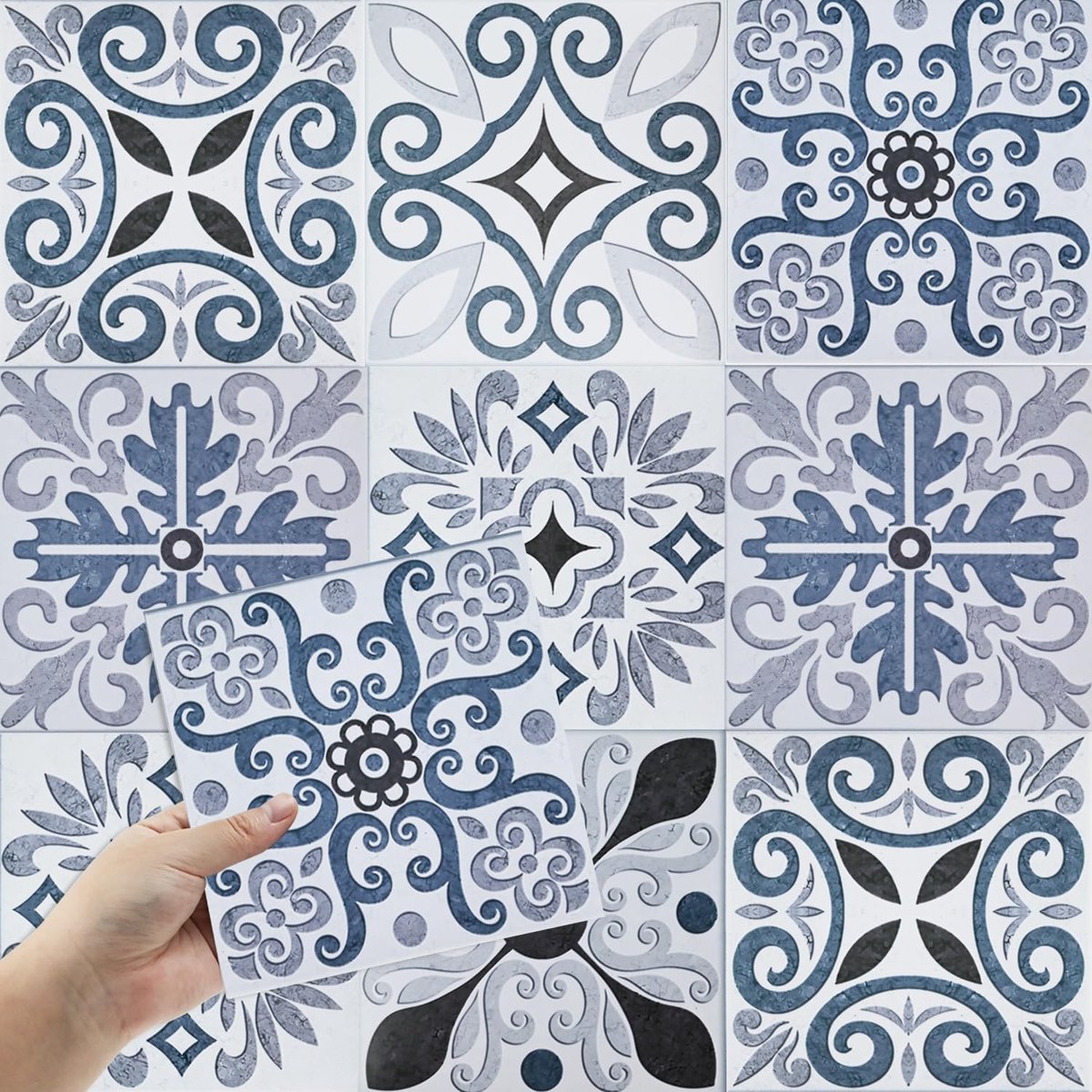 Tegelstickers voor badkamer, keuken, 30 stuks kleeftegels, 15 x 15 cm, zelfklevende tegels, pvc-wandtegels, zelfklevend, doe-het-zelf peel en sticktegels, tegelfolie, badkamer, waterdicht, sterk