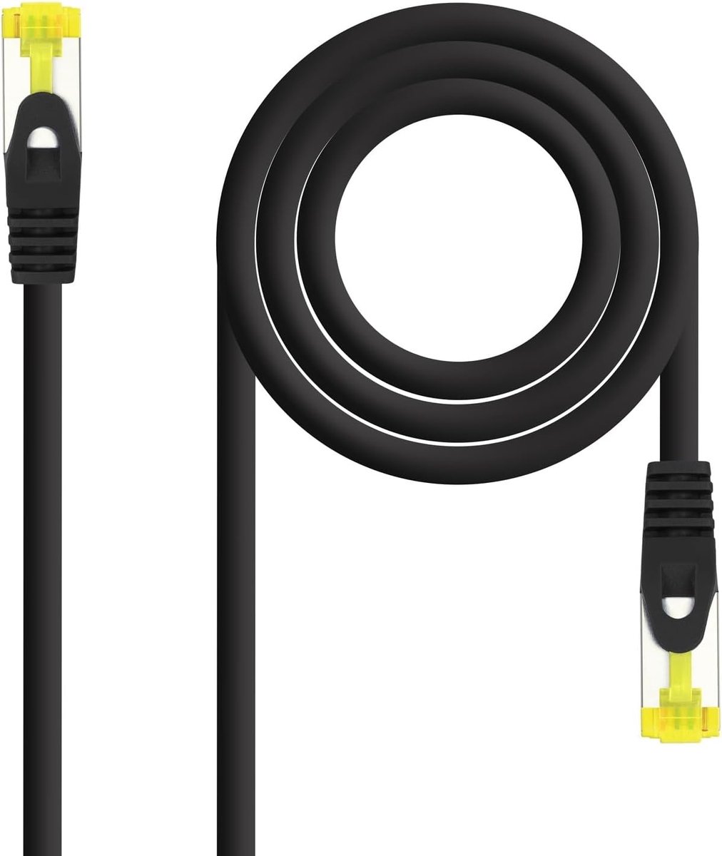 Cat.6A SFTP netwerkslang, AWG26 25 cm lengte, ontworpen om een veilige high-speed verbinding te garanderen. Ideaal voor netwerkconfiguraties die hoge prestaties vereisen.