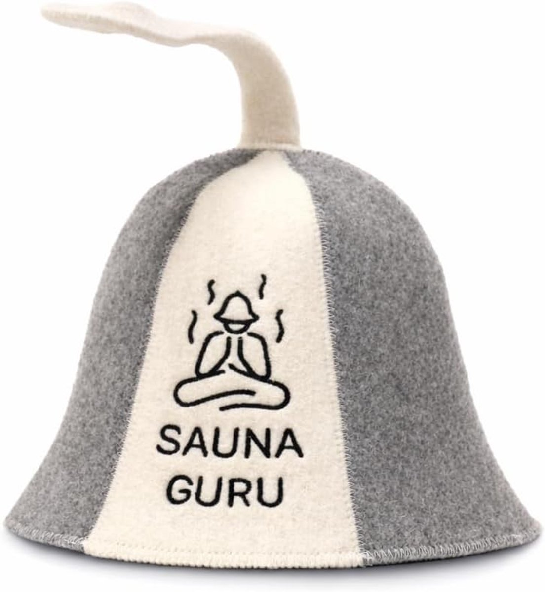 Sauna hat - 100% biologisch wolvilt - beschermt je hoofd tegen hitte - ideale sauna-accessoire - SnelShoppen