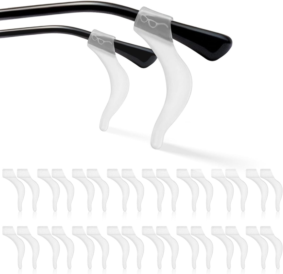 Siliconen Oorkussens voor Brillen - 16 Pairs - Antislip Oorgrips - Voor een Perfecte Pasvorm - SnelShoppen