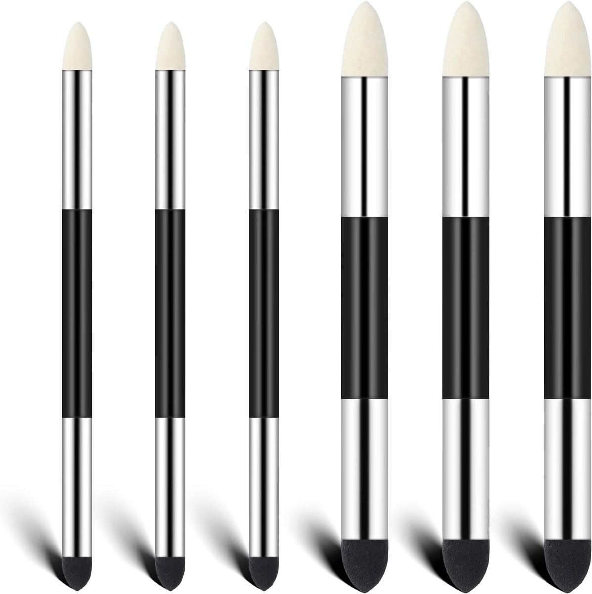 Blending sponsen set 6 stuks - dubbelzijdig - wasbaar - perfect voor schaduw en mixen - SnelShoppen