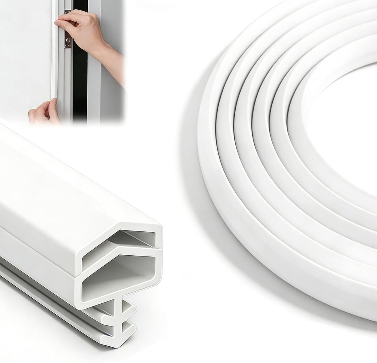 Deurafdichting voor Geluidsisolatie - TPE Rubber - Winddicht en Temperatuurbestendig - Ideaal voor Rustige Ruimtes - SnelShoppen