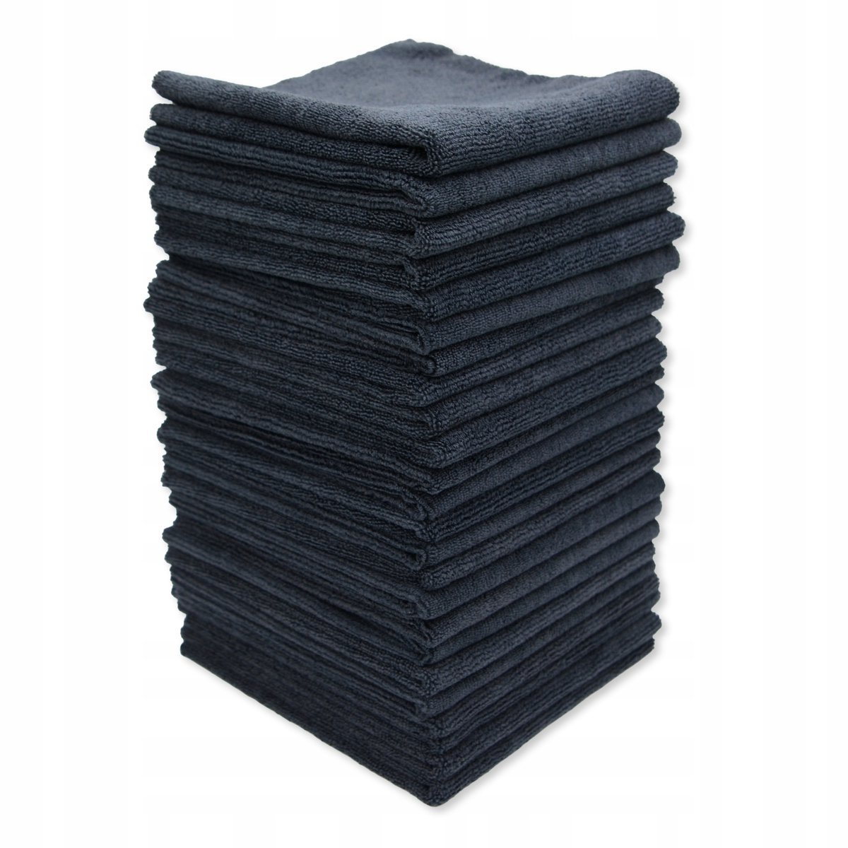 24x Microvezeldoeken Auto Detailen 40x40cm 385GSM Zwart