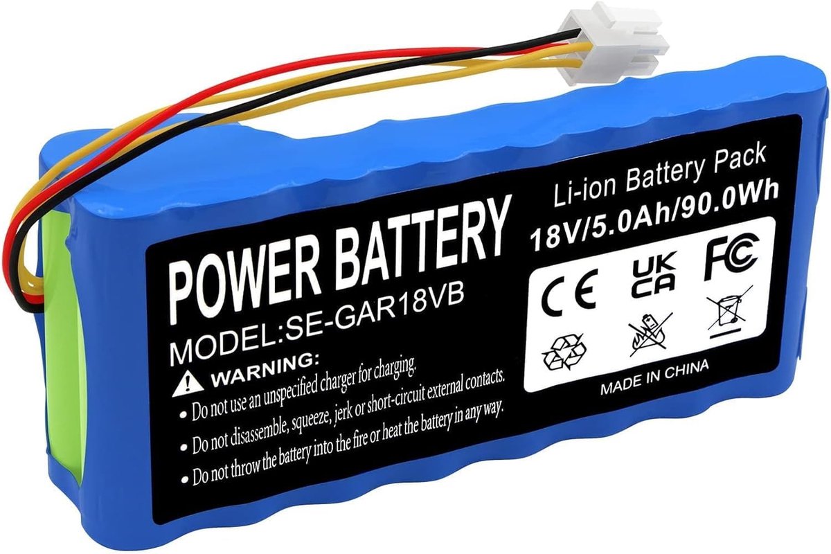 Robotmaaier accu 18V 5000mAh - Li-Ion vervangend - voor Husqvarna Automower 320 330X 420 430X 440 450X 520 550 - ShopVlot
