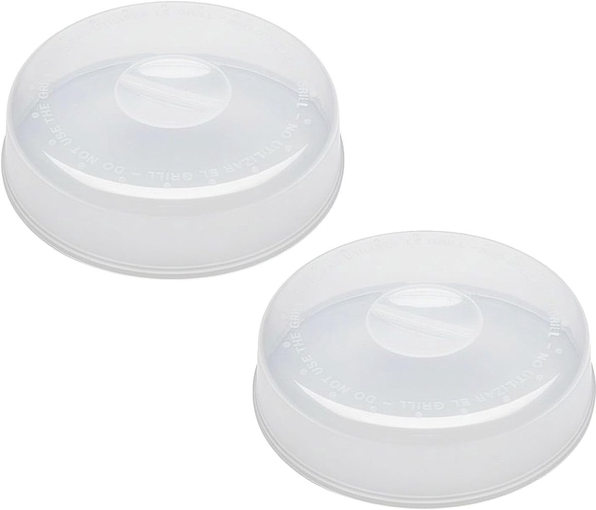 Magnetron deksel set van 2 - 26,5 cm - BPA-vrij plastic - voorkomt spatten - ShopVlot