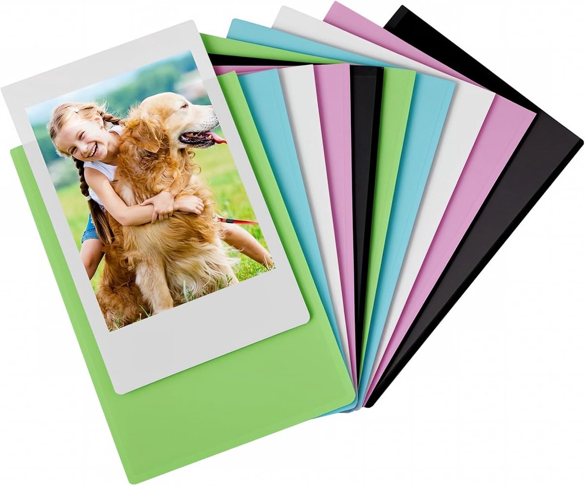 Magnetische fotolijsten 9 x 5,8 cm - sterke hechting - voor koelkast en whiteboard - set van 10 stuks - ShopVlot