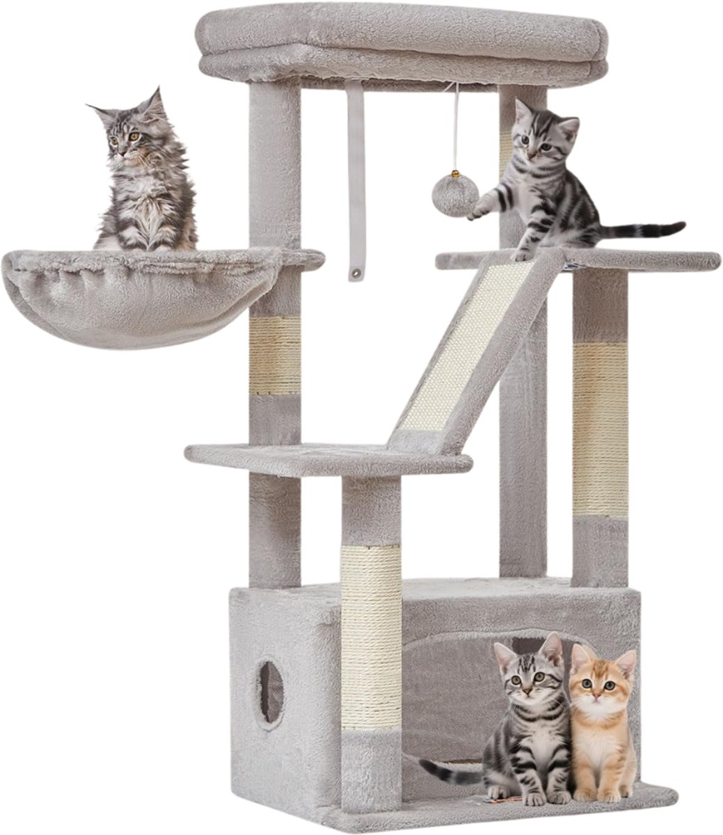 ZRNS® Krabpaal voor grote Katten - Maine Coon Kattenboom - Grijs
