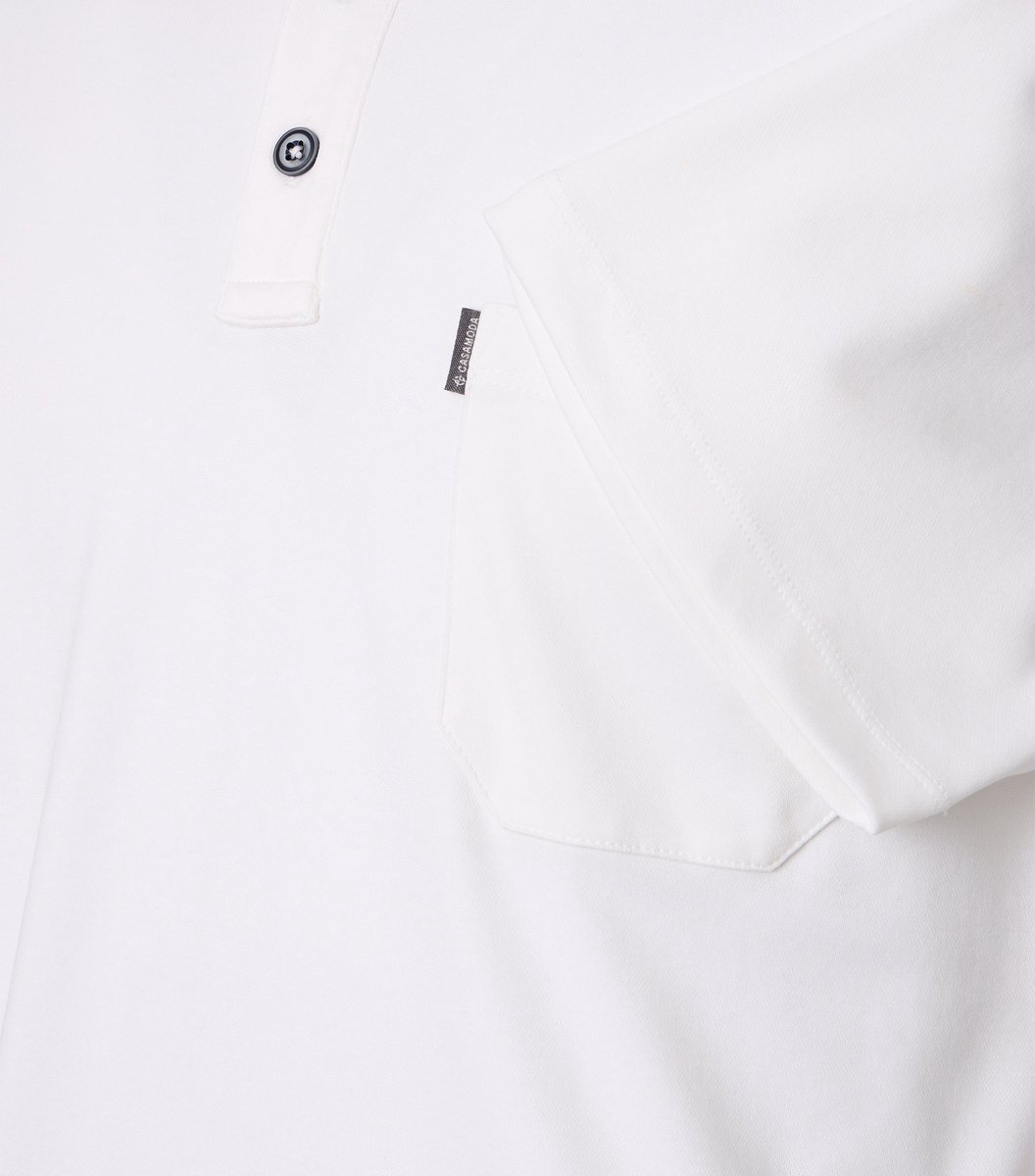 CASA MODA comfort fit heren polo - wit