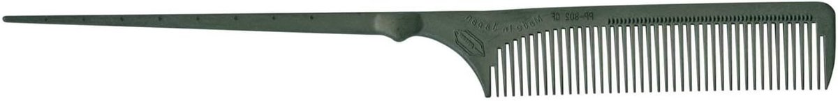 Carbon Steelkam - Toupeerkam Steil - Haar Stylen - Antistatisch Materiaal - 22 cm - Zwart