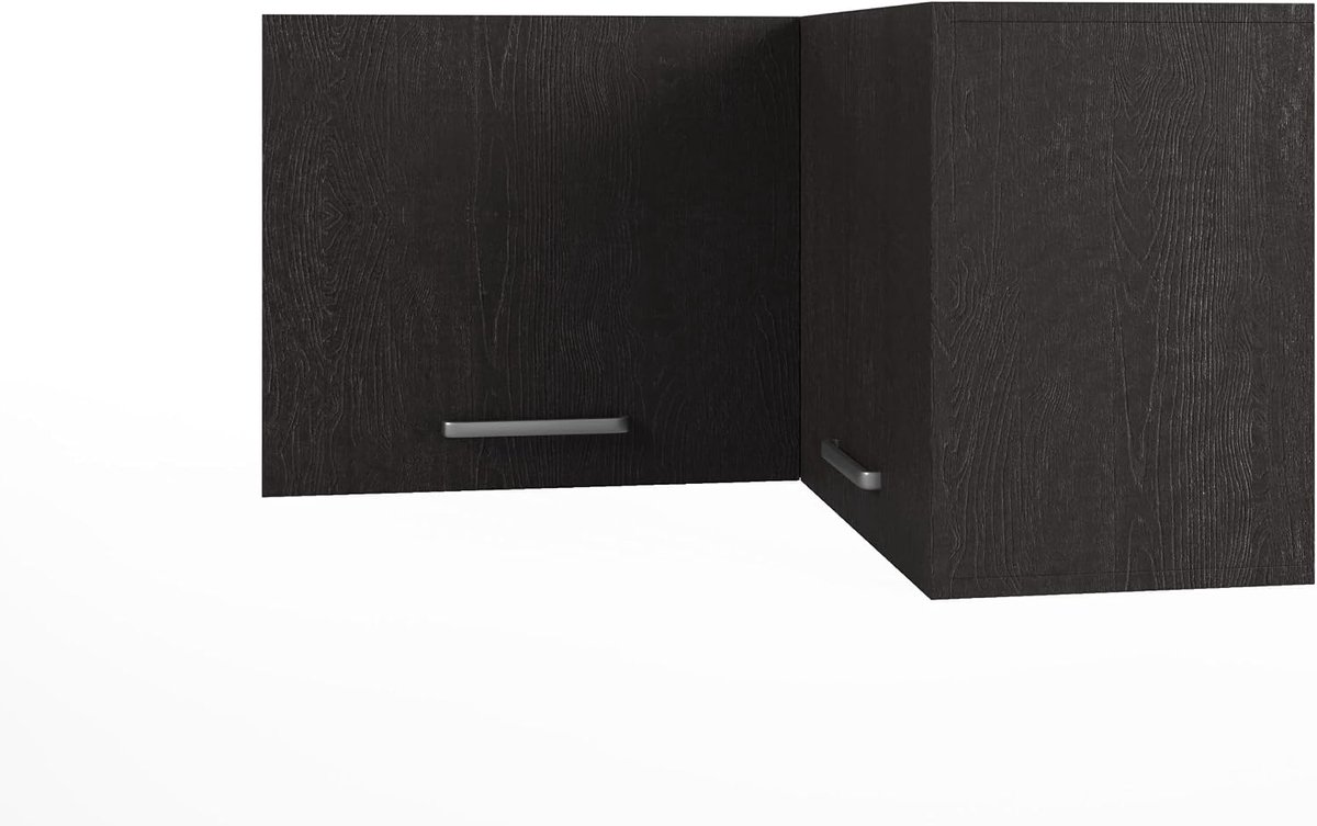 Keukenkast bovenkast 960 mm - zwart - stijlvol en ruimtebesparend - eenvoudig te plaatsen - ShopVlot