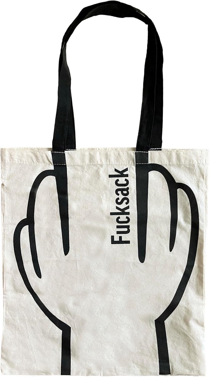 Katoenen tas fckbag - duurzaam - trendy ontwerp - perfect voor dagelijks gebruik - ShopVlot