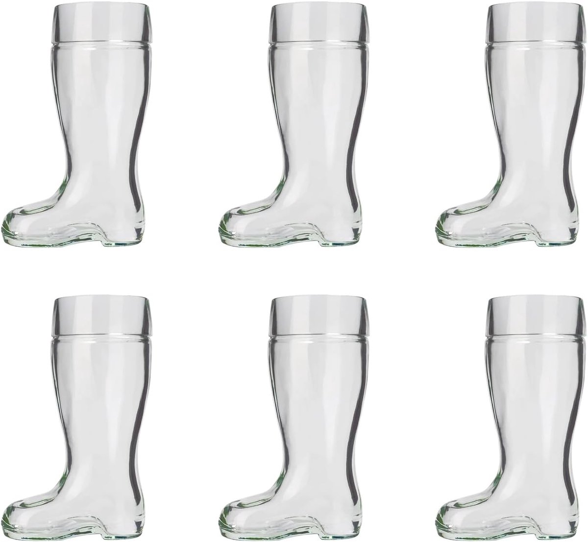 Bierglazen set van 6 - 0,5 liter - hoogwaardig glas - perfect voor feesten - ShopVlot