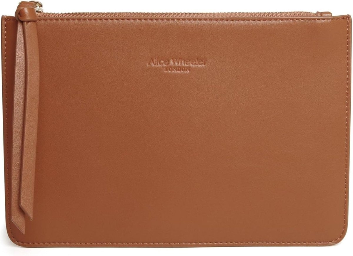Clutch avondtas - vegan leer - envelop ontwerp - met polsband - ShopVlot