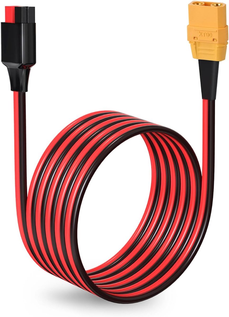 Adapterkabel XT90 naar Anderson - 10AWG Tinned Copper - 6FT - Ideaal voor RC-batterijen en zonnepanelen - ShopVlot