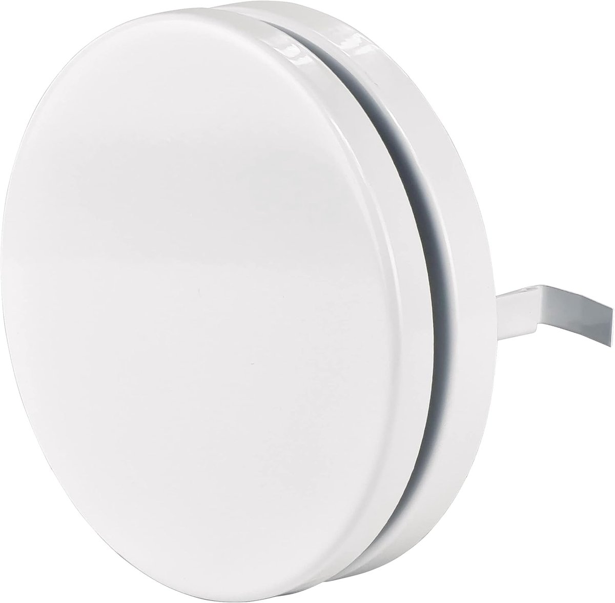 Rond schijfventiel 100 mm - wit met montageframe - met klemveren - eenvoudig te bedienen - ShopVlot
