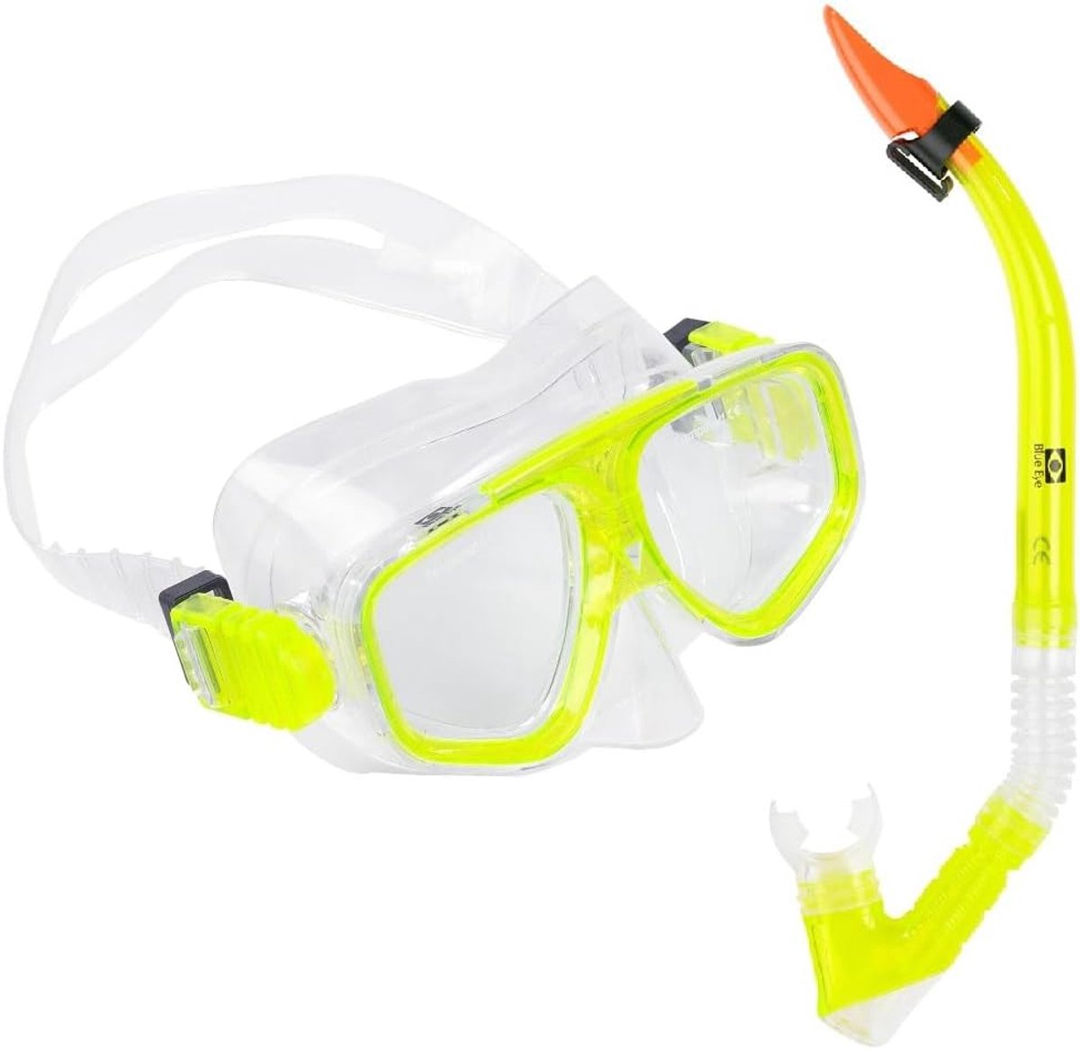 Snorkelset voor kinderen - duikmasker en Futura snorkel - semi-dry top - ideaal voor snorkelen - ShopVlot